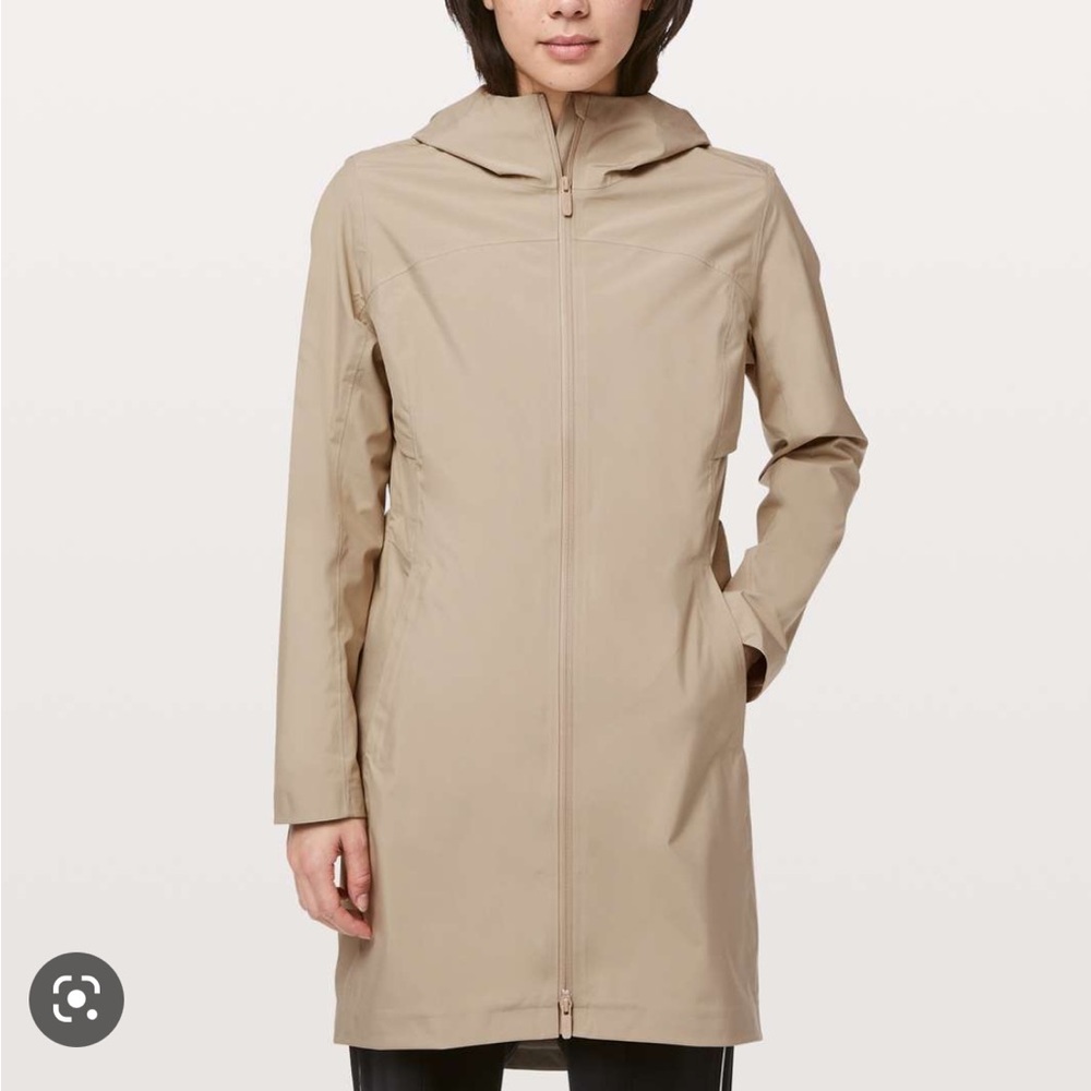 lululemon rain coat long size 6